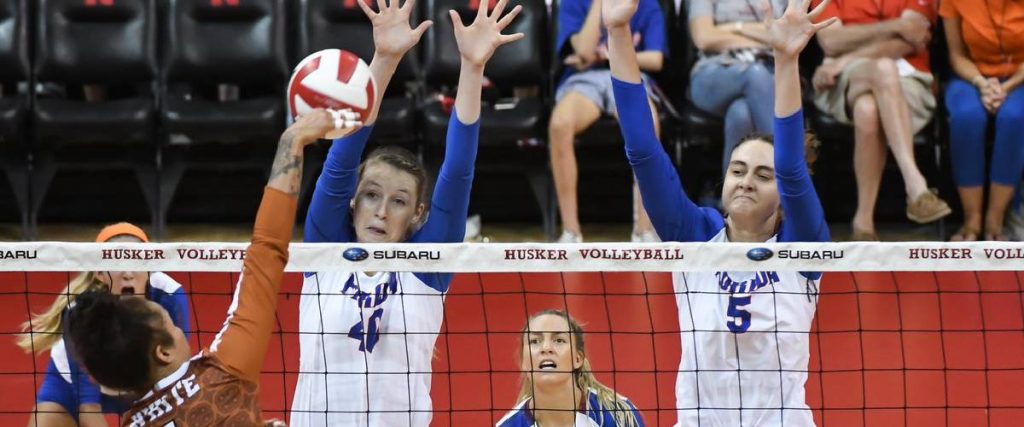 Image of Volley Ball Players While Playing in the Ground